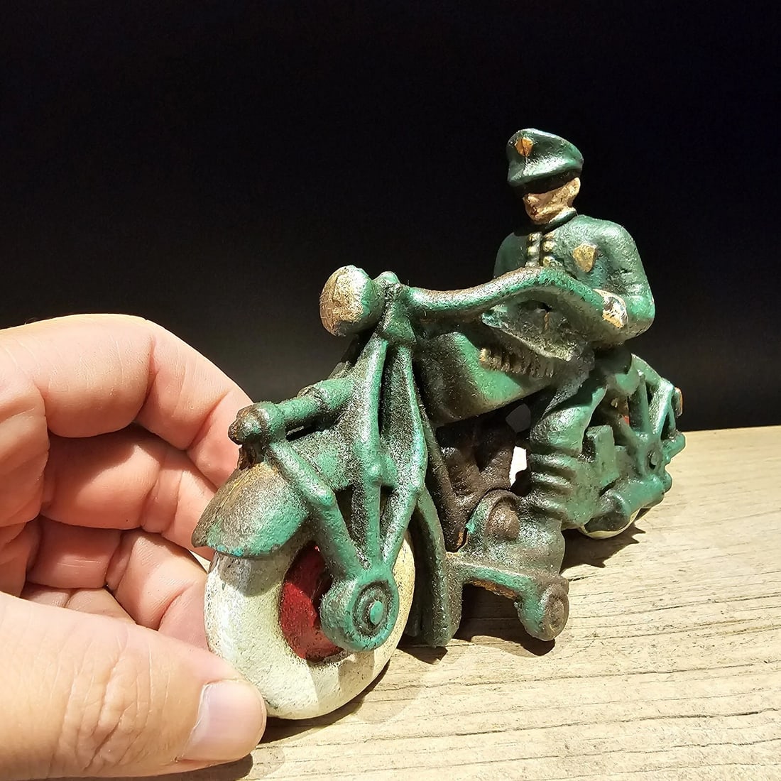 7" Cast Iron Toy Motorcycle - 20