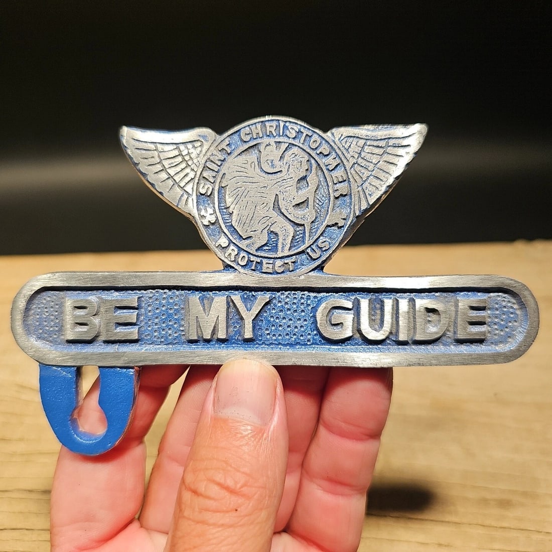 St. Christopher Plate Fob Topper - 10