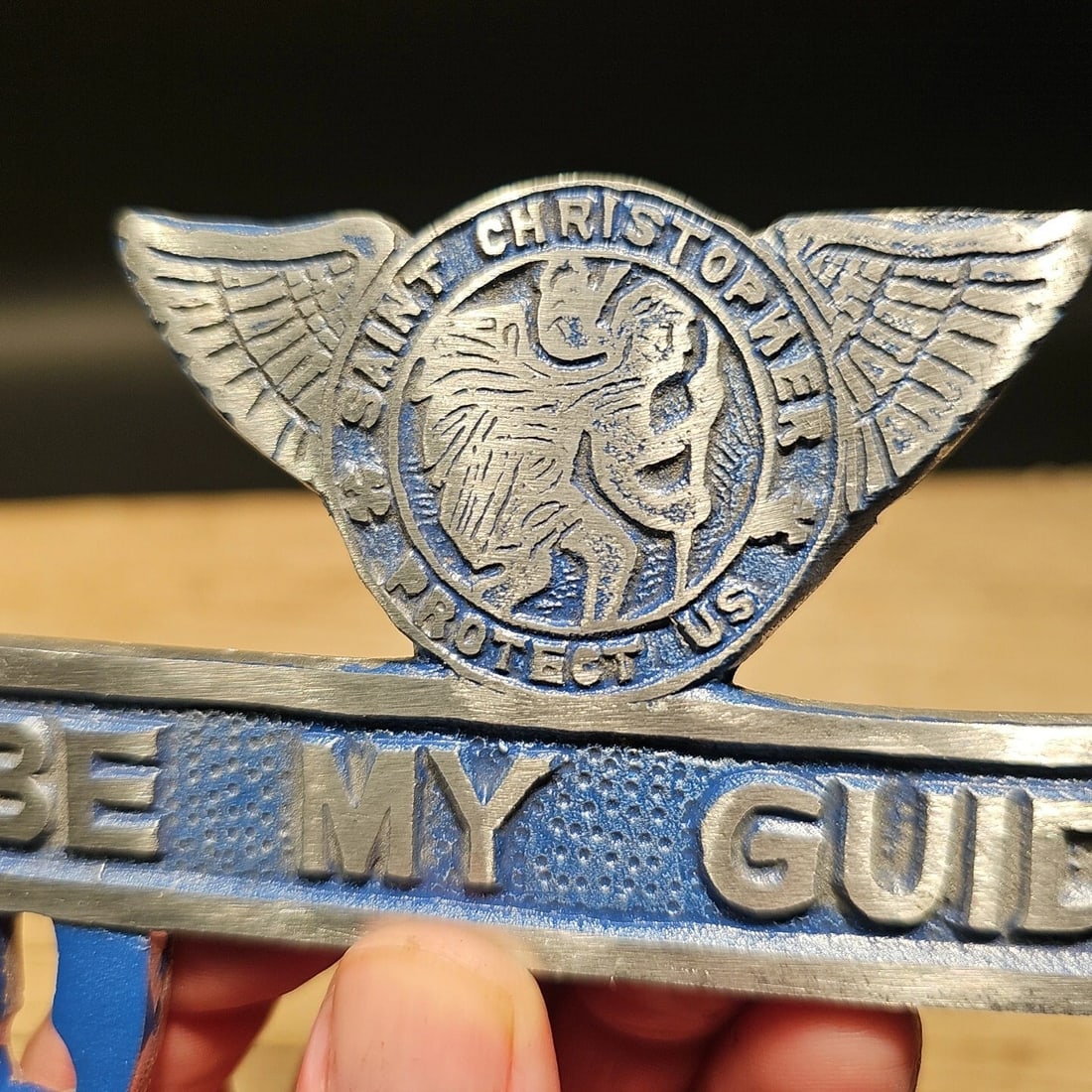 St. Christopher Plate Fob Topper - 3