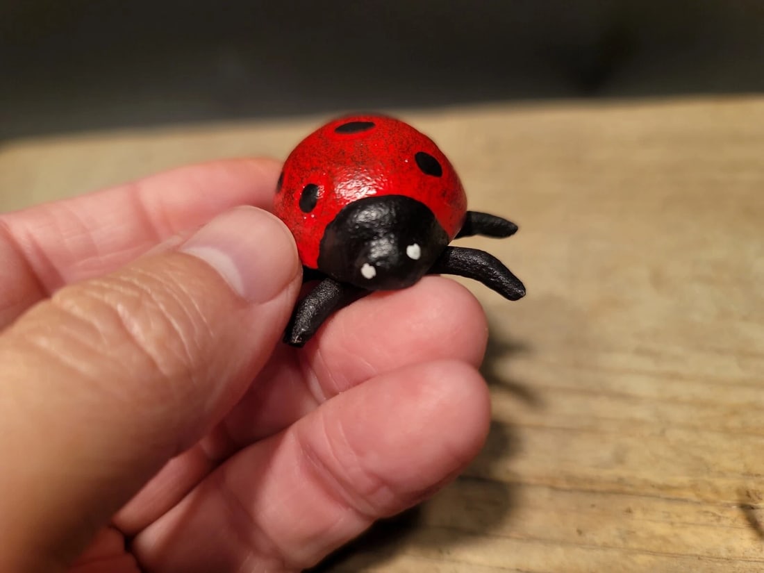 Cast Iron Lady Bug Good Luck - 16