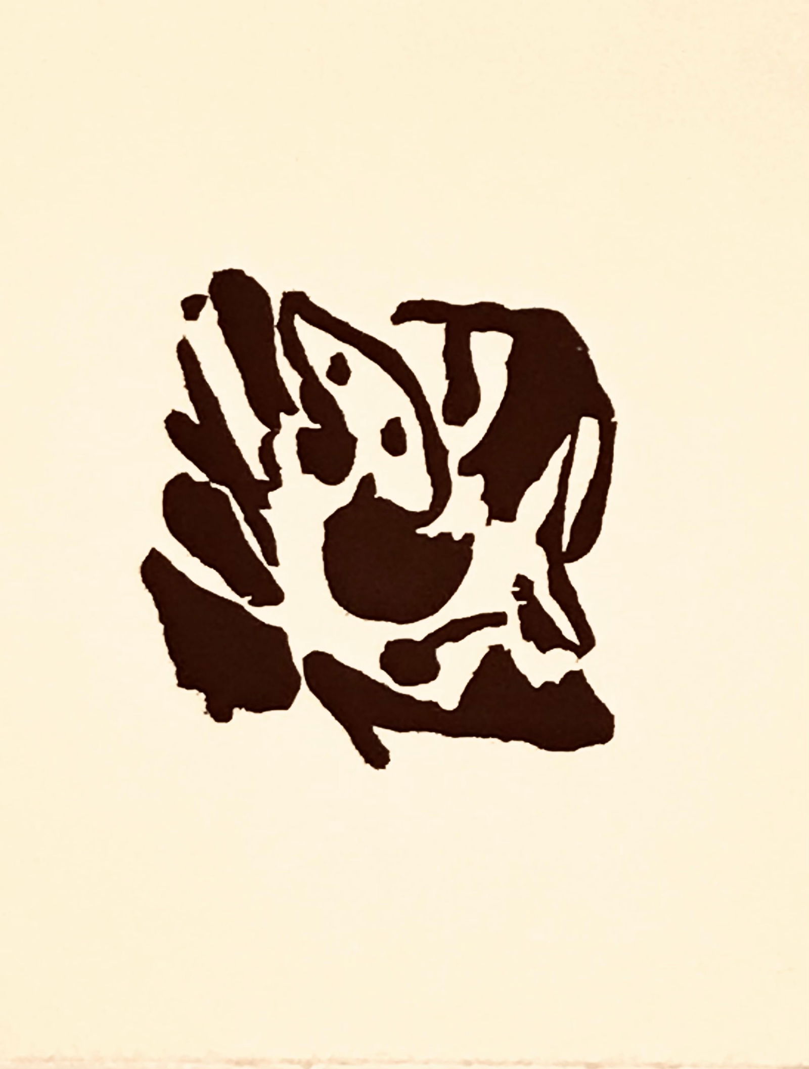 Jean Arp Woodcut untitled C16 Published 1982 (1 of 1)