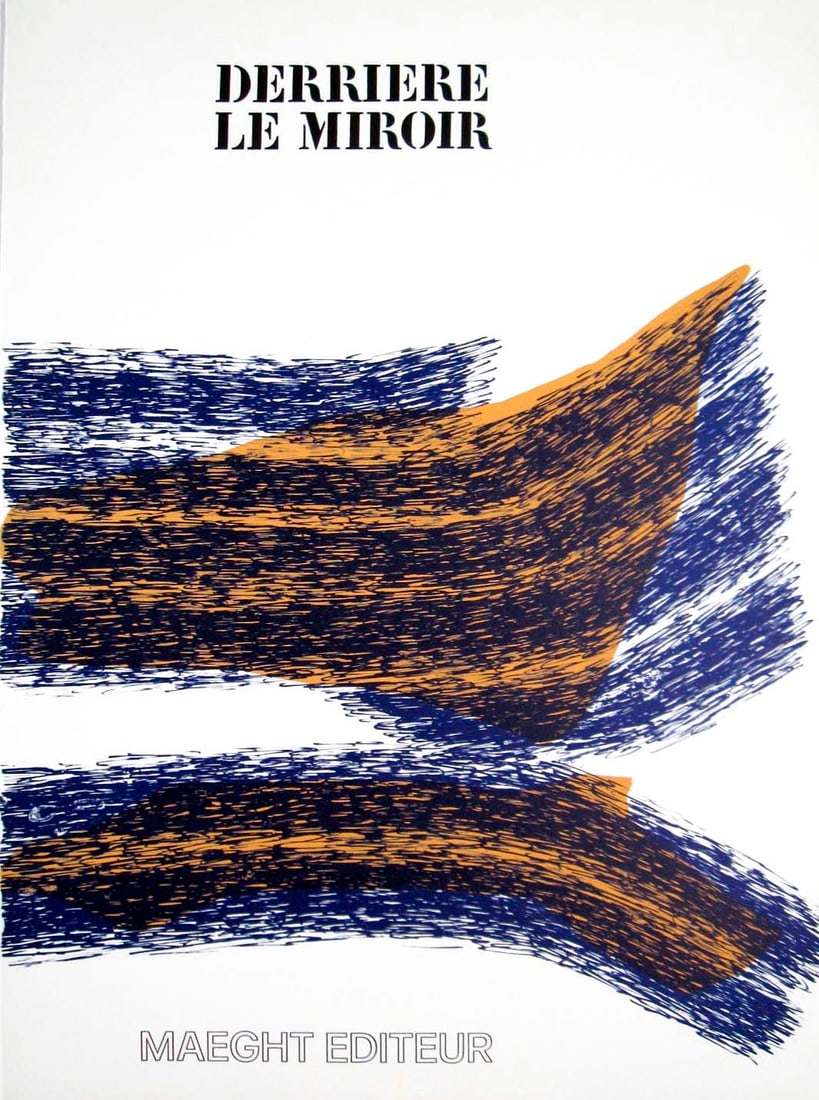 Ubac Original Lithograph Derriere le Miroir 1971: Title: Ubac Original Lithograph Derriere le Miroir 1971 Description: Artist: Raoul Ubac Country: Belgium Title: Untitled Medium: Original Lithograph Marks: Not signed, not numbered Paper size: Vellum