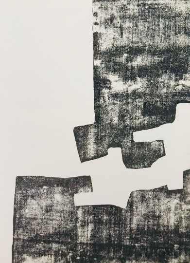 Chillida Lithograph DM02174b Derriere le miroir 1968: Title: Chillida Lithograph DM02174b Derriere le miroir 1968 Description: Artist: Eduardo Chillida Country: Spain Title: Untitled - DM02174b Medium: Lithograph Marks: Not signed, not numbered Size: Wov