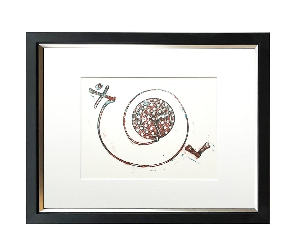 Max Ernst Original Lithograph What the turtoise said to Achilles 1970 Framed (1 of 1)