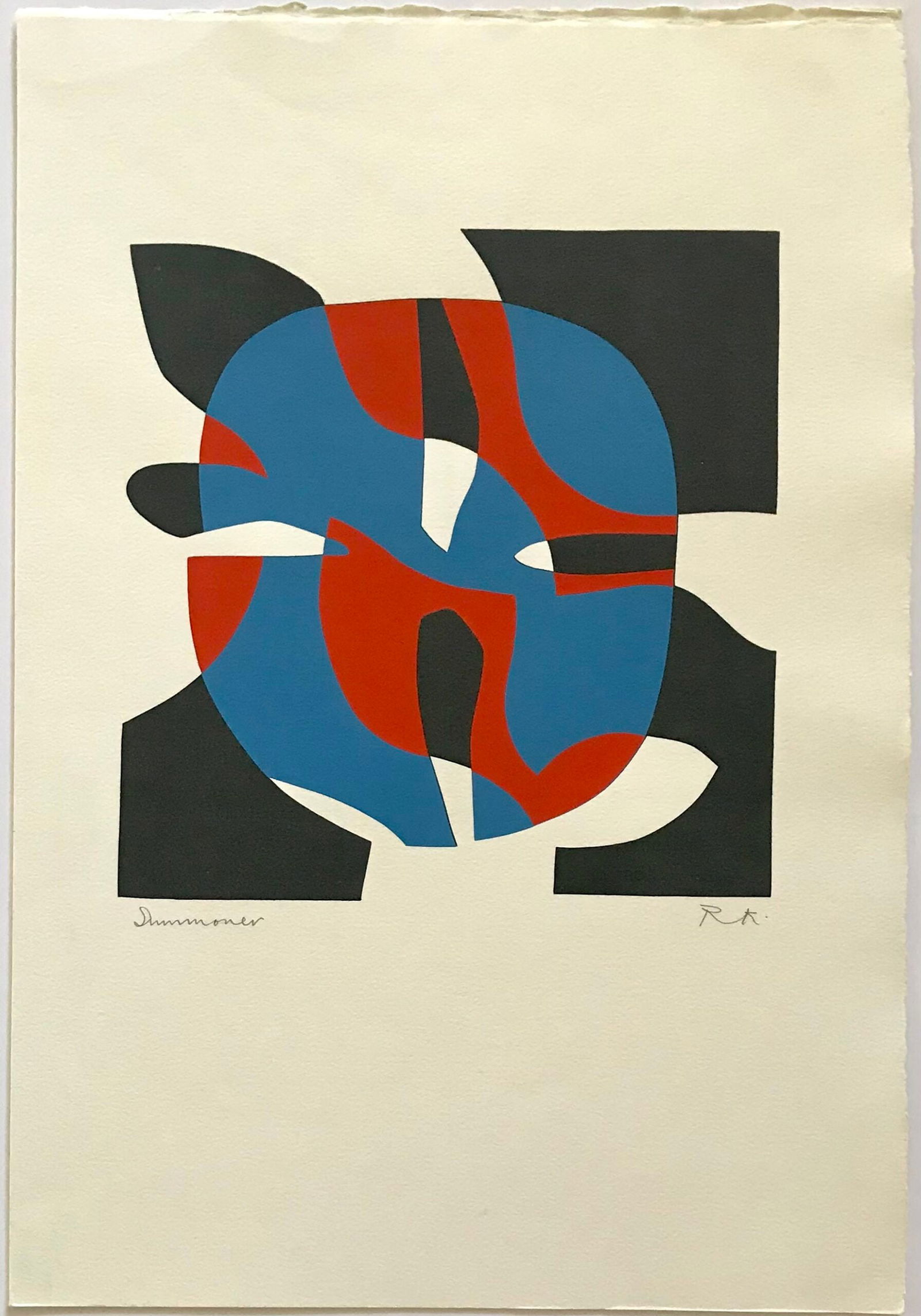 Ronald King signed screenprint Somonoor 1967 (1 of 1)