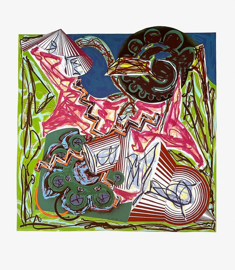 Frank Stella 7 Then came an ox and drank the water 1985 (1 of 1)