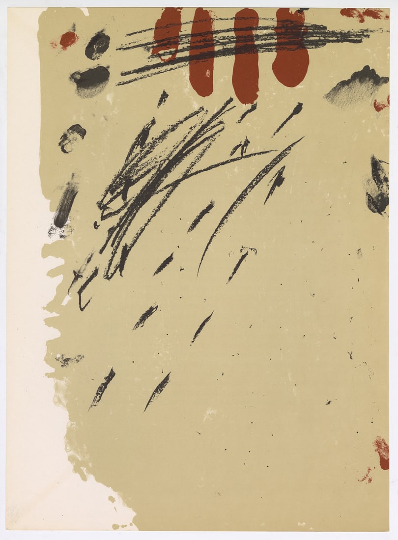 Tapies Original Lithograph DM05175 Derriere le Miroir 1968 (1 of 1)