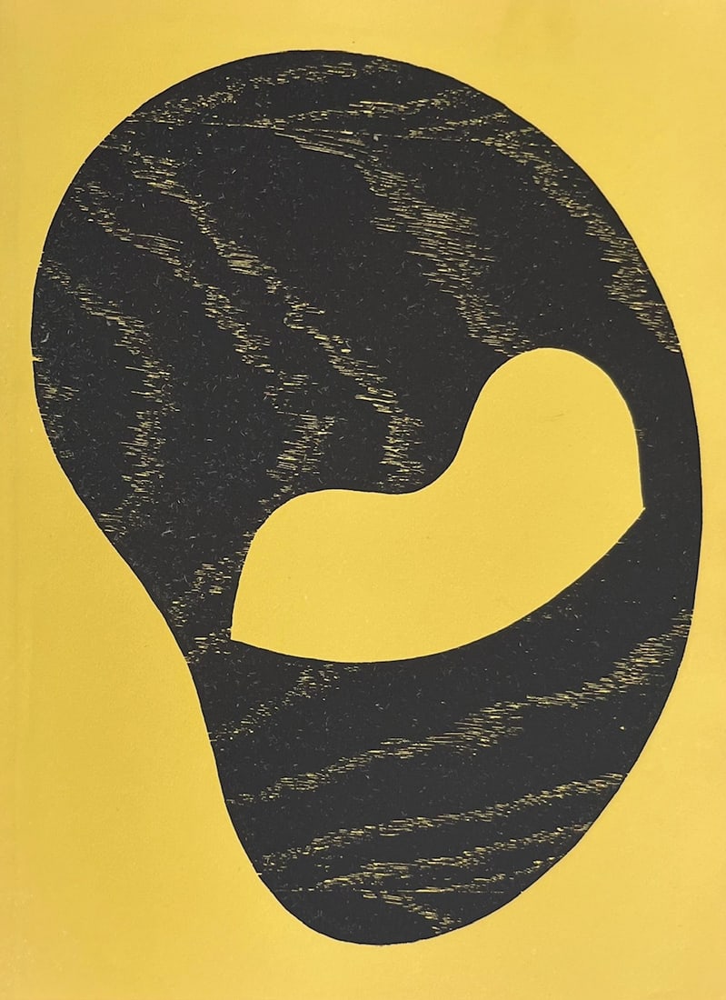 Jean Arp Original wodcut On my way Untitled 1948 (1 of 1)