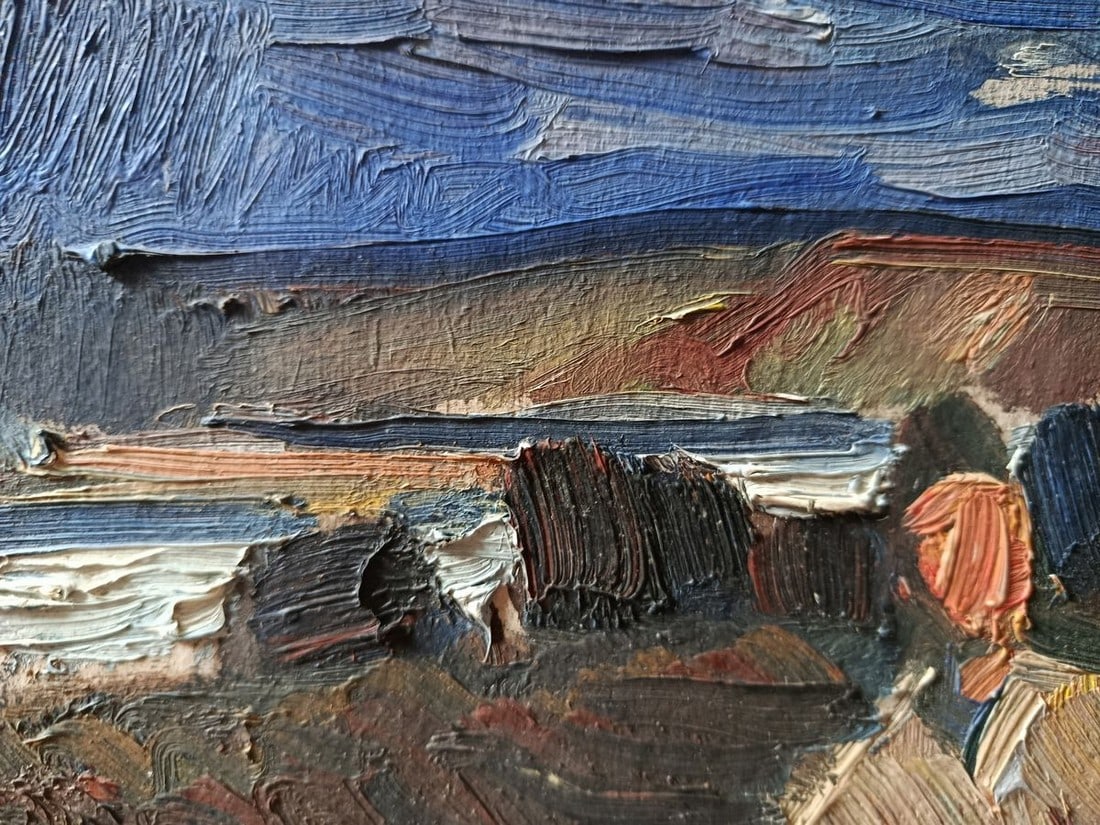 Oil painting We'll come back home again Unknown artist - 3