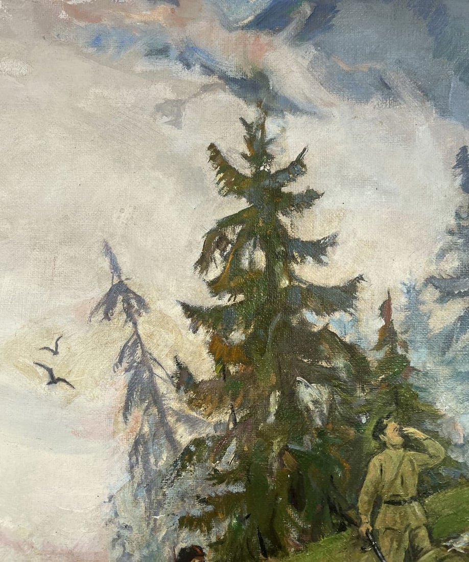 Oil painting Whisper of the Wind in the mountains Fedor Konev - 6