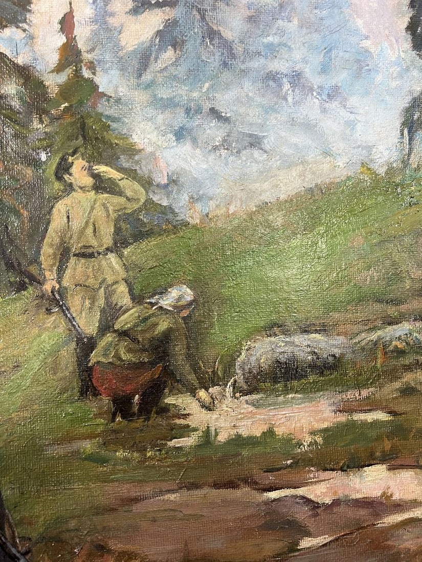 Oil painting Whisper of the Wind in the mountains Fedor Konev - 9