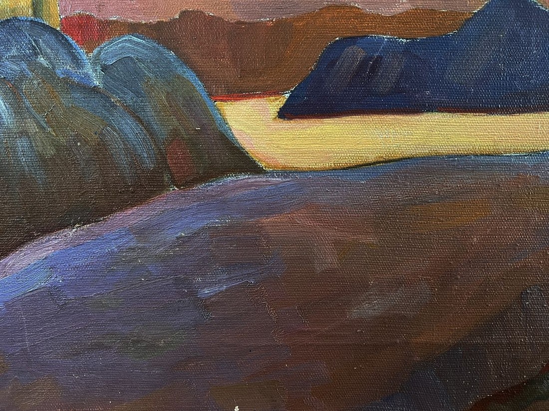 Oil painting Military camp Serhiy Gnoyovy - 14