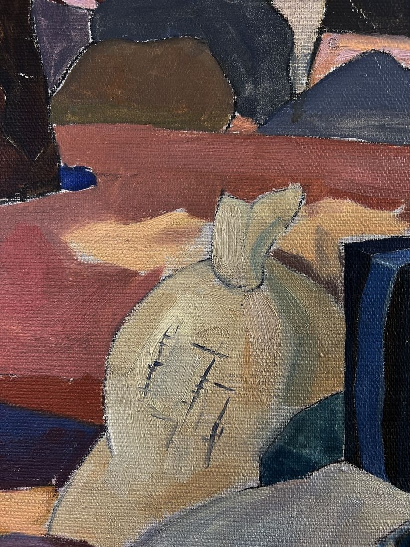 Oil painting Military camp Serhiy Gnoyovy - 8