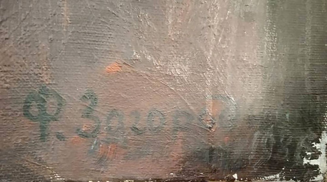 Oil painting Lenin with a newspaper Fedor Zagorodnyuk - 10