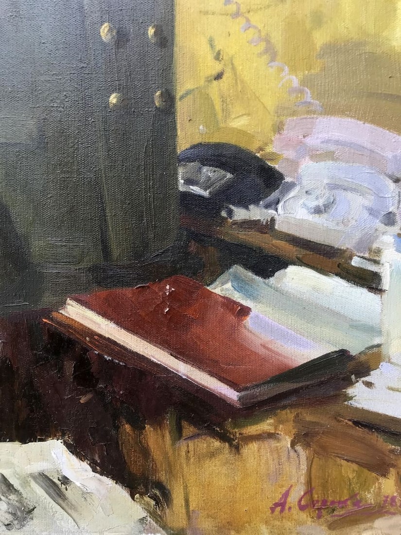 Oil painting Portrait of Major General of the KGB Koval A.S. Soroka Arkady Vasilievich - 9