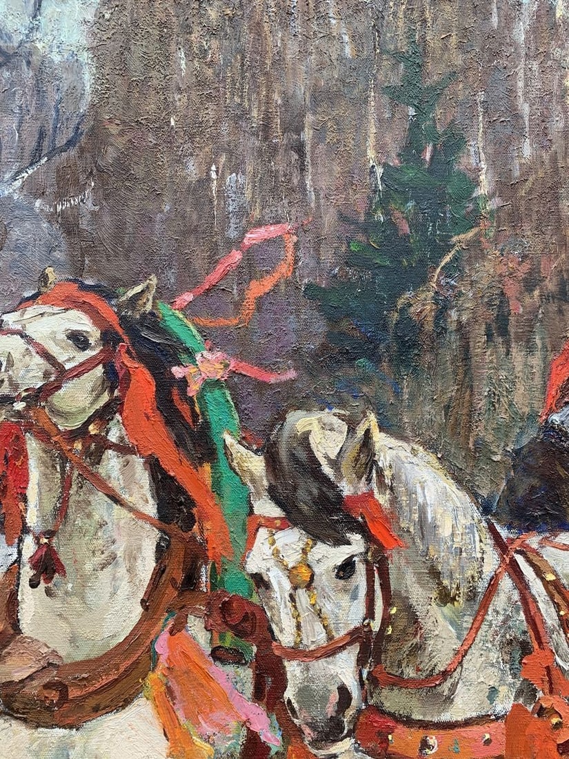 Oil painting Santa Claus Weissburg Efim Efimovich - 5