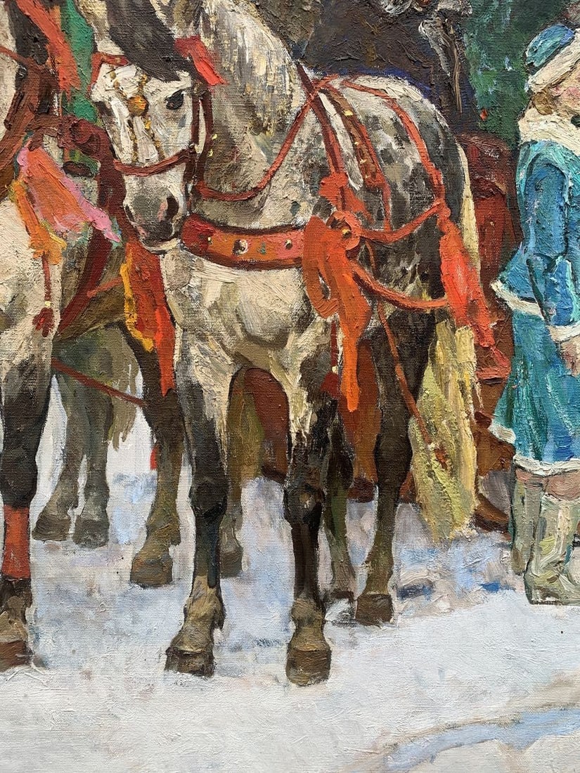 Oil painting Santa Claus Weissburg Efim Efimovich - 6