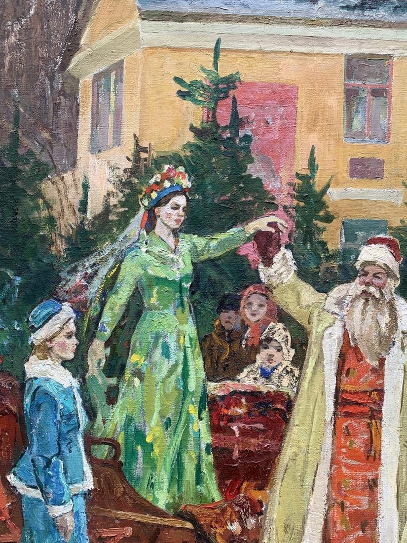 Oil painting Santa Claus Weissburg Efim Efimovich - 7