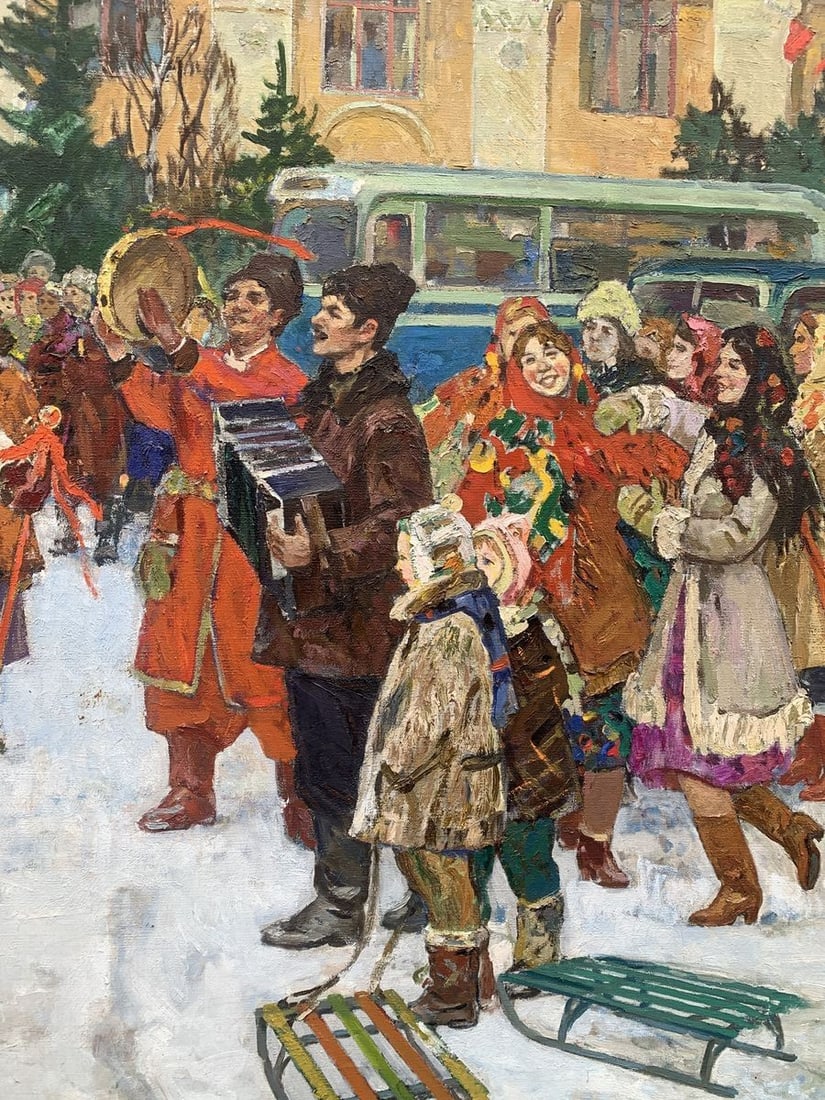 Oil painting Santa Claus Weissburg Efim Efimovich - 9