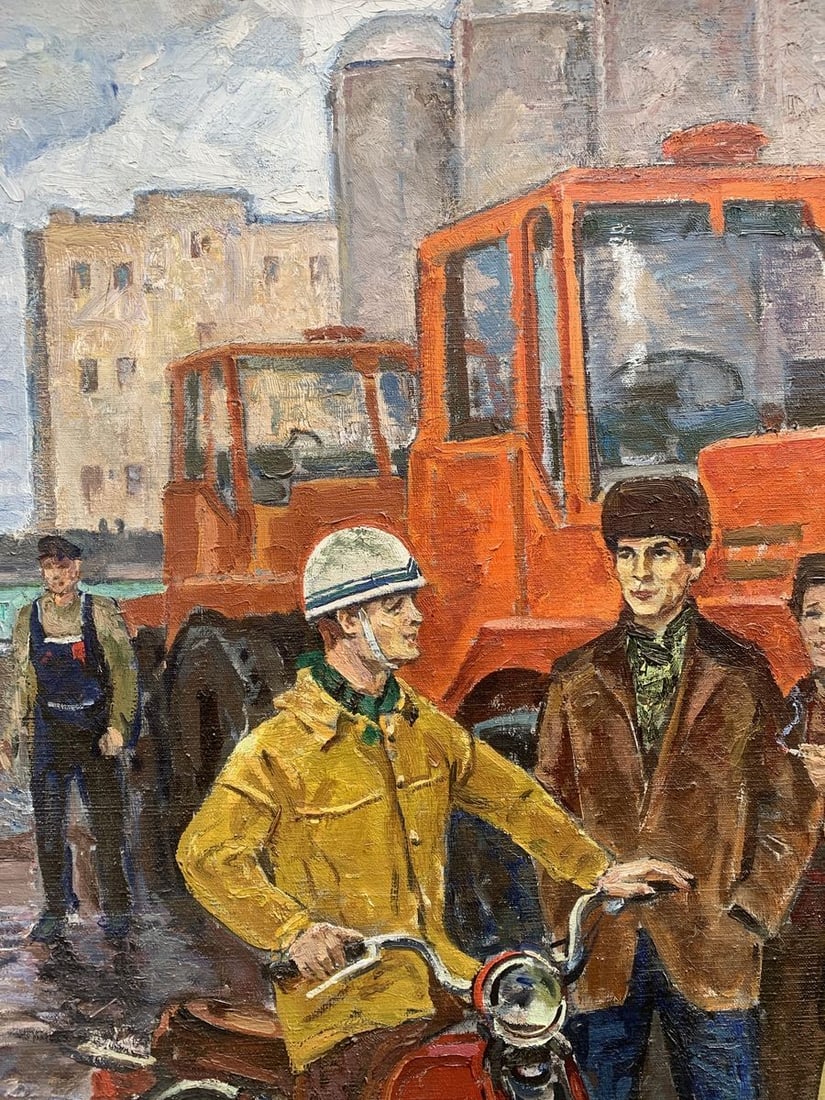 Oil painting Mechanics Weissburg Efim Efimovich - 4