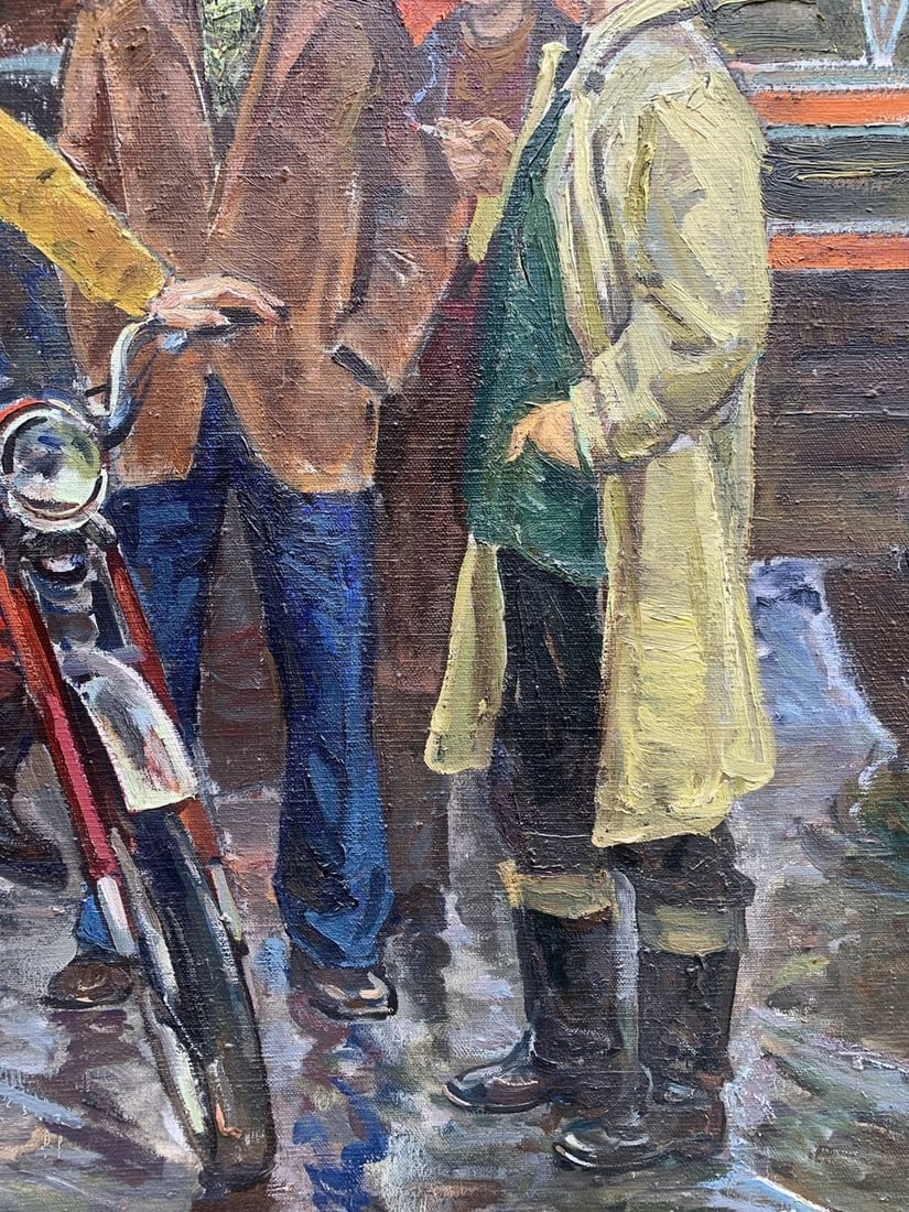 Oil painting Mechanics Weissburg Efim Efimovich - 8