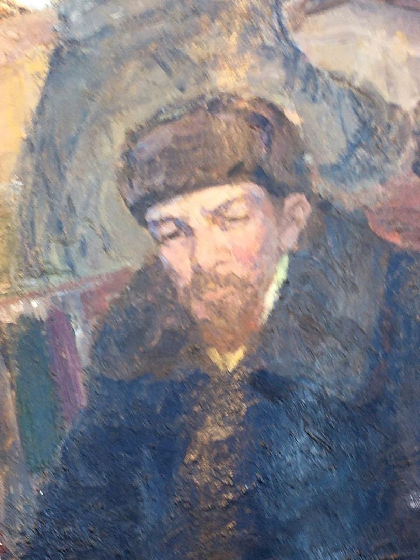 Social realism oil painting Goodbye Shusha Berkuta Kommunar Savelievich Nikolenko Alexander - 3