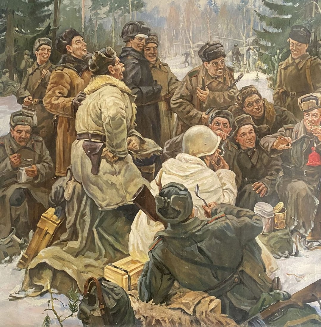 Oil painting Lunch break Unknown artist - 2