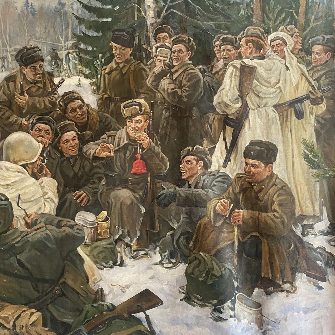 Oil painting Lunch break Unknown artist - 3