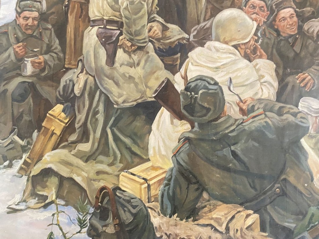 Oil painting Lunch break Unknown artist - 5