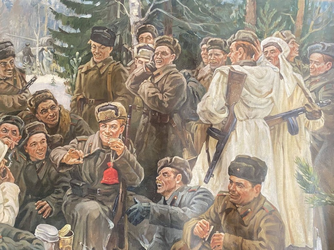 Oil painting Lunch break Unknown artist - 9