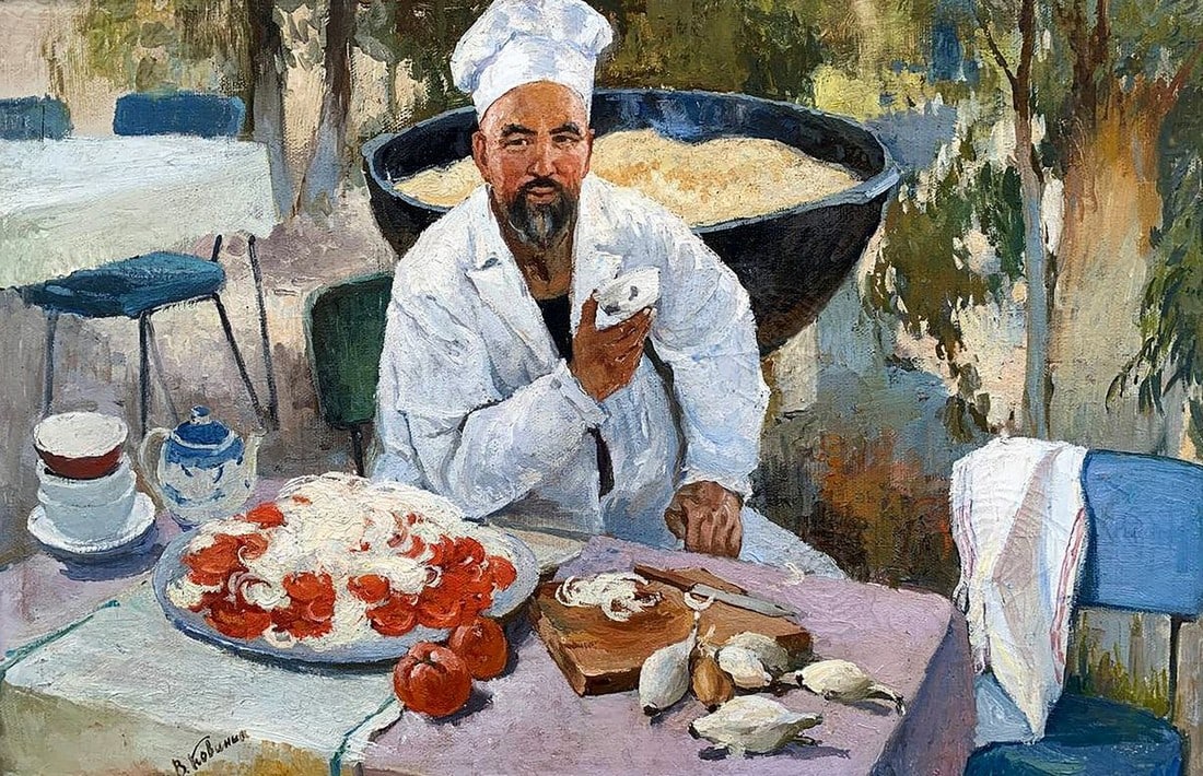 Oil painting Uzbek pilaf Kovinin Valery Mikhailovich - 2