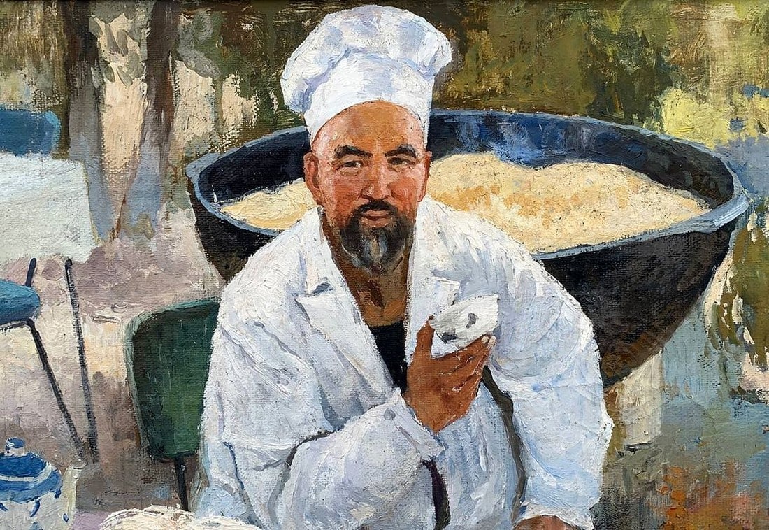 Oil painting Uzbek pilaf Kovinin Valery Mikhailovich - 3