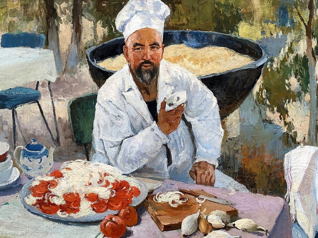 Oil painting Uzbek pilaf Kovinin Valery Mikhailovich - 4