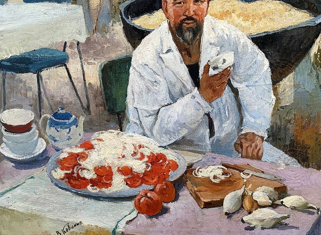 Oil painting Uzbek pilaf Kovinin Valery Mikhailovich - 5