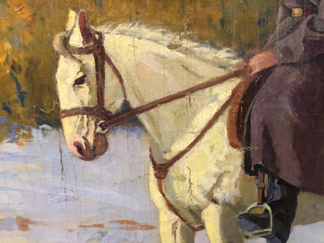 Oil painting Mom with son - 3