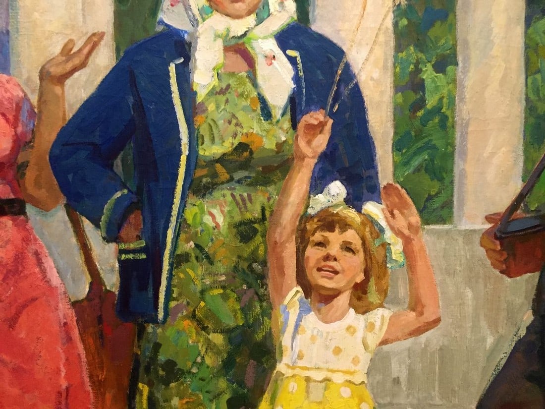 Oil painting Daughter's birthday Chuchalin M.I. - 6