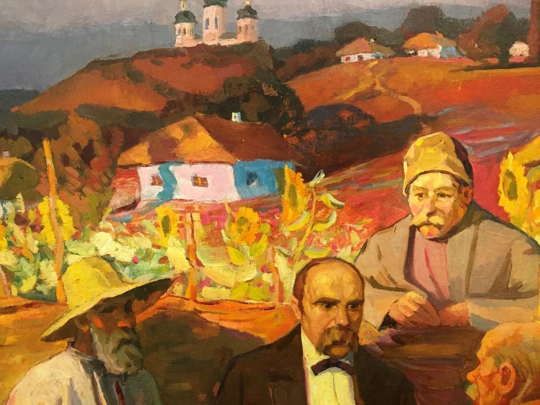 Oil painting Evening gatherings - 2