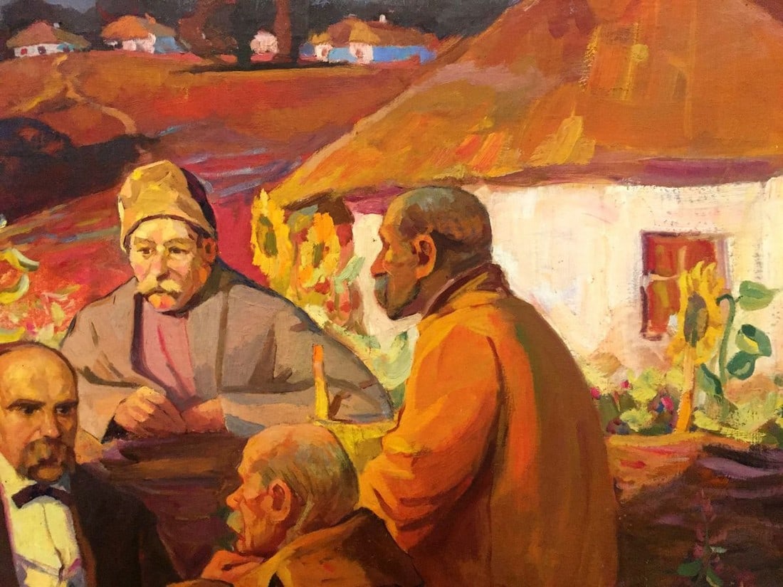 Oil painting Evening gatherings - 3