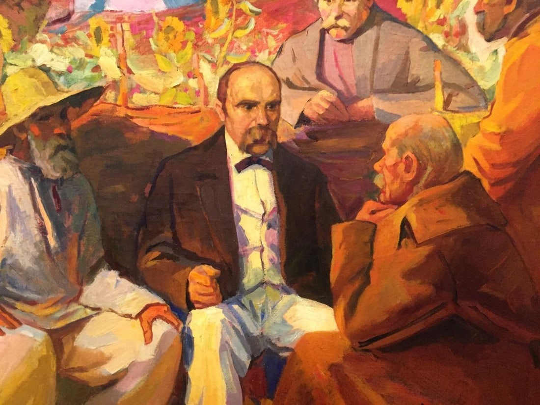 Oil painting Evening gatherings - 6