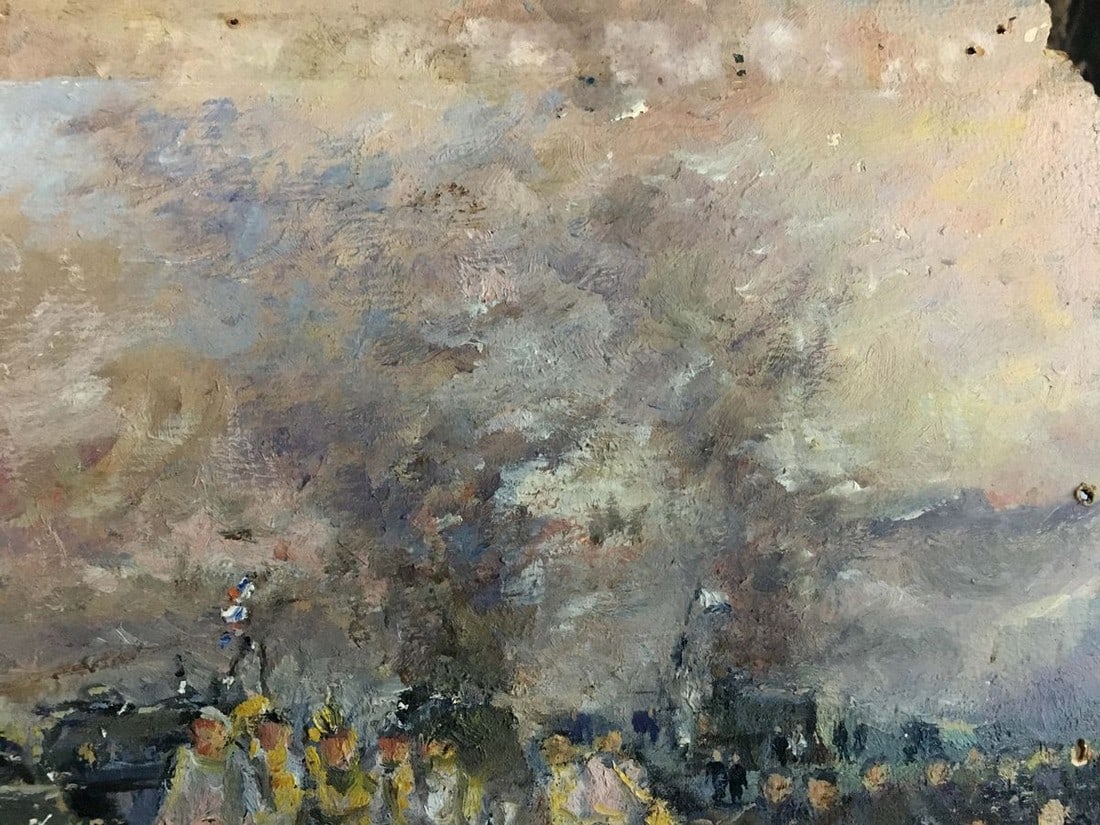 Oil painting Sailors in the port Pichuyev K. I. - 4