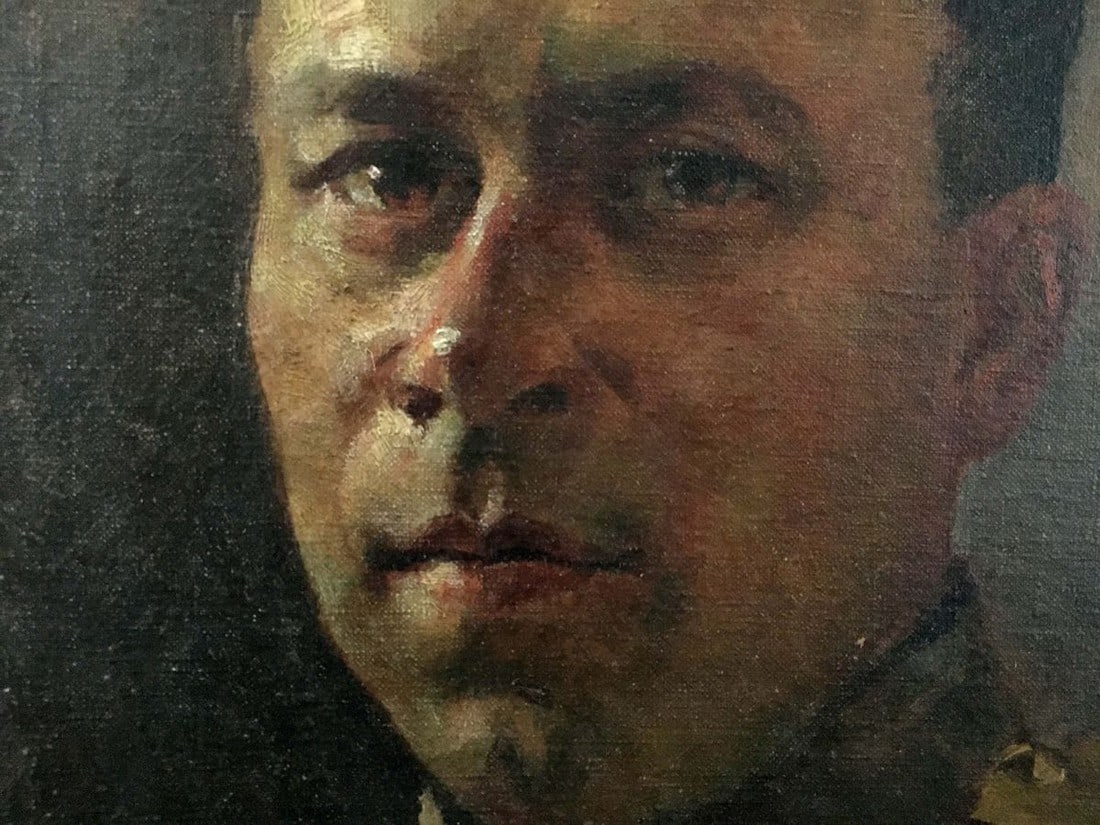 Oil painting Portrait of a soldier Vladimir Aleksandrovich Kuznetsov - 2