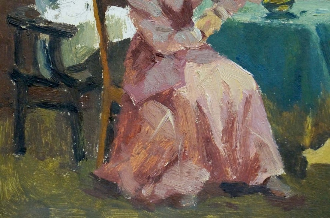 Oil painting Meeting at Lenin Yelena Petrovna Samokish-Sudkovskaya - 2