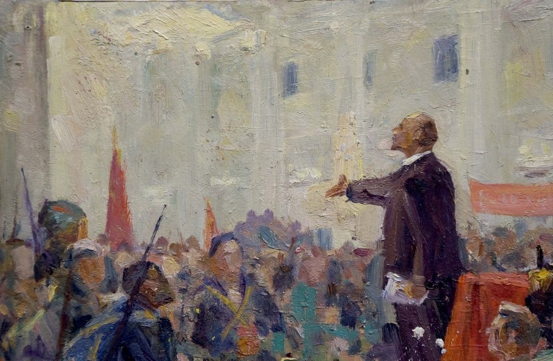 Oil painting Lenin speaks Bazylev Nikolay Ivanovich - 3