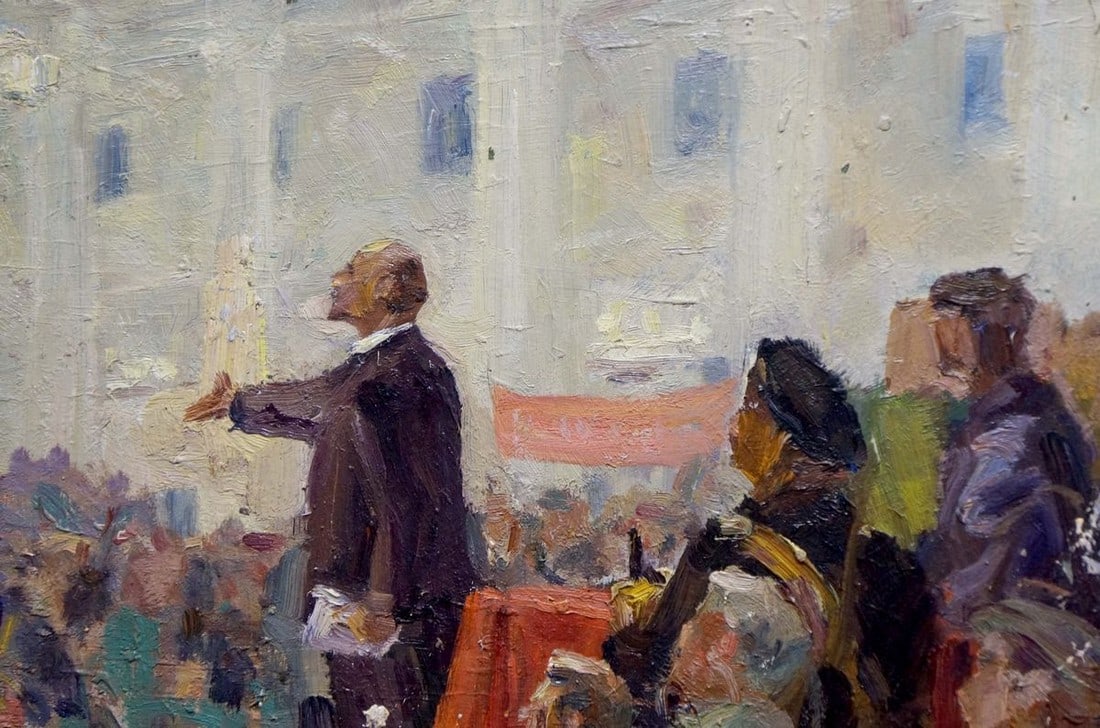 Oil painting Lenin speaks Bazylev Nikolay Ivanovich - 4