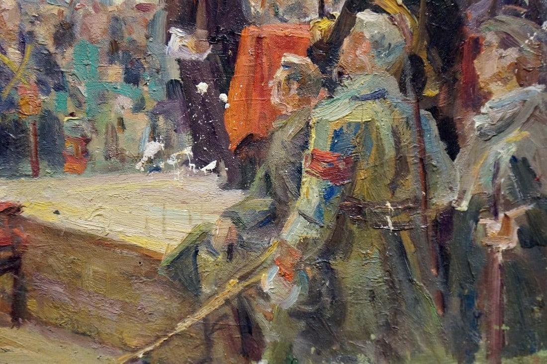 Oil painting Lenin speaks Bazylev Nikolay Ivanovich - 5