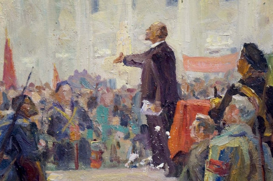 Oil painting Lenin speaks Bazylev Nikolay Ivanovich - 6