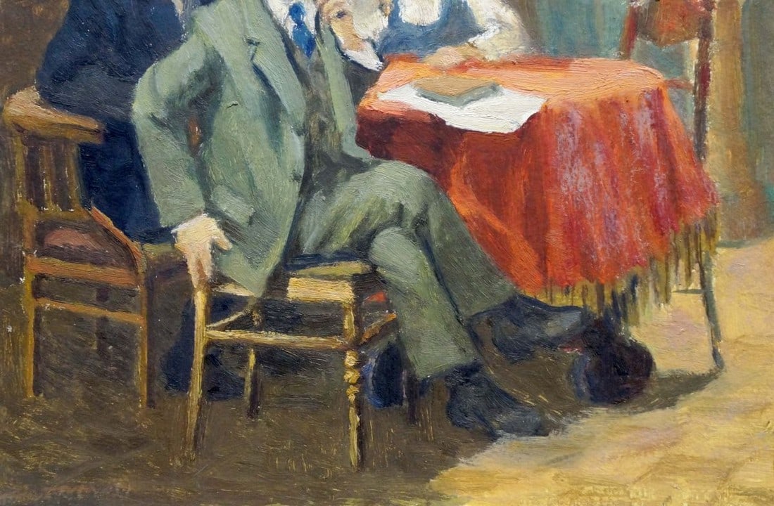 Oil painting Speech to Lenin - 2