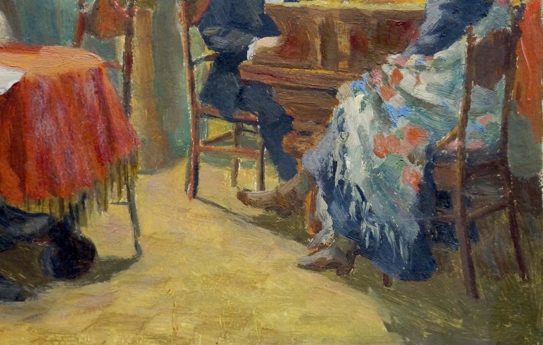 Oil painting Speech to Lenin - 5