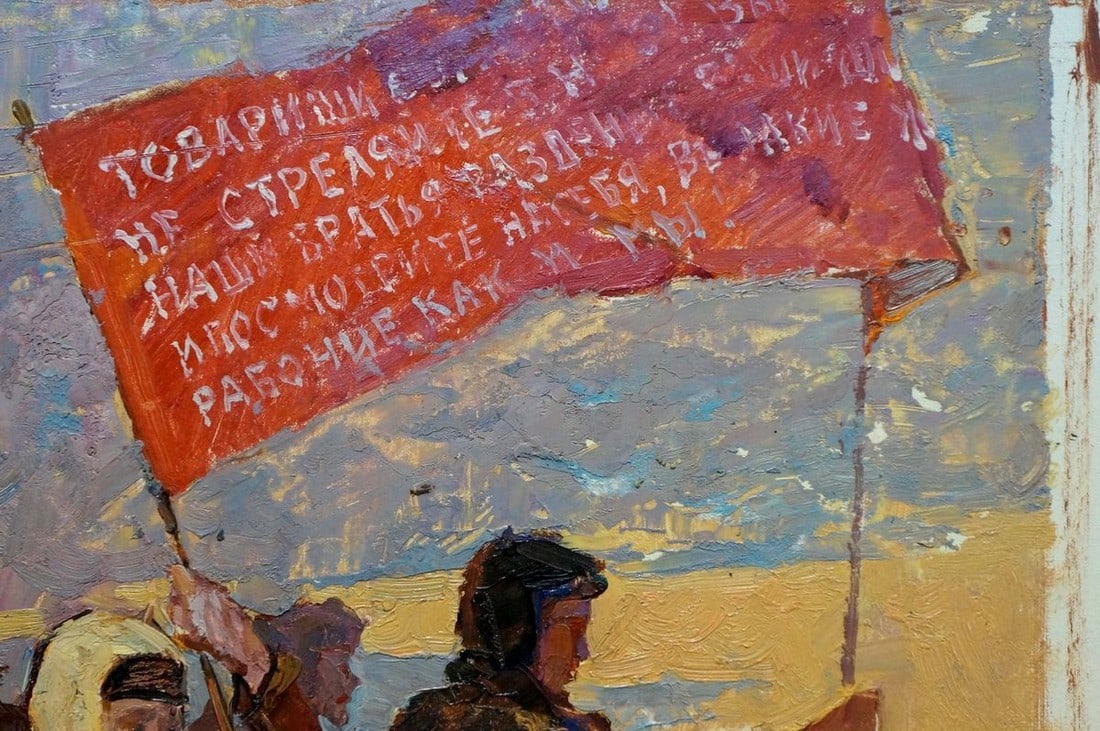 Oil painting Rally of people Pokulity Konstantin Ivanovich - 5