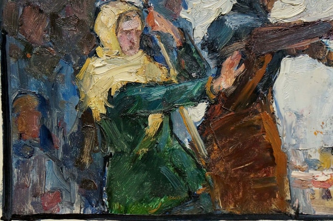 Oil painting Rally of people Pokulity Konstantin Ivanovich - 3